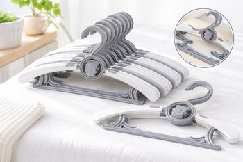 Lot de cintres bébé/enfant ajustables et évolutifs