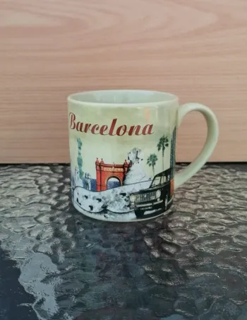 Mug Jordi Nogués motif Barcelona.