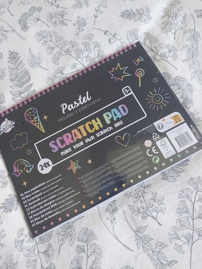Bloc notes ×24 feuilles à gratter neuf - photo numéro 4