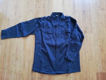8 ans chemise manches longues bleu