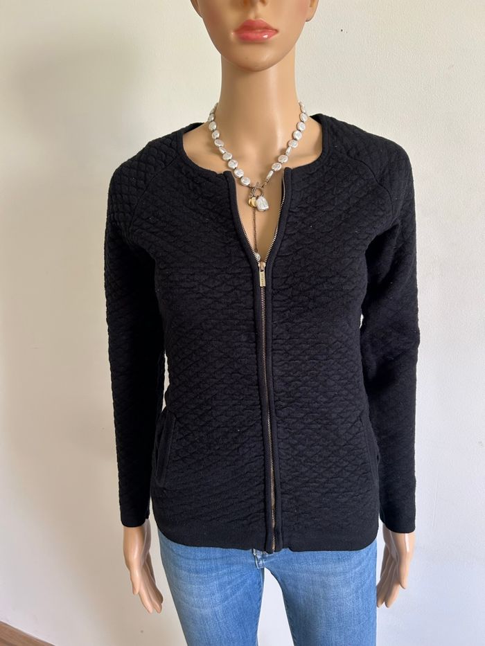 Veste noire avec fermeture Morgan taille S bon état (taille petit) - photo numéro 1