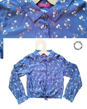 8 ans chemise Tissaia neuve étiquetté