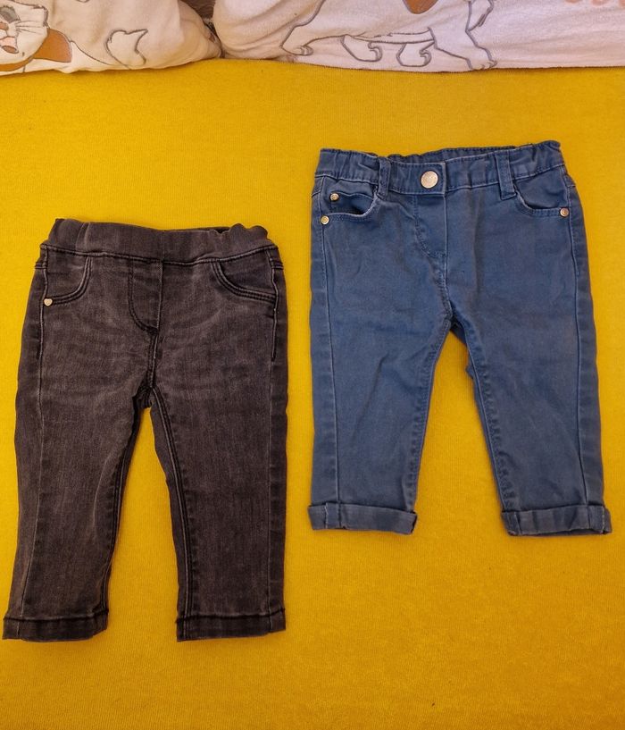 Lot jeans tao bébé fille taille 6 mois