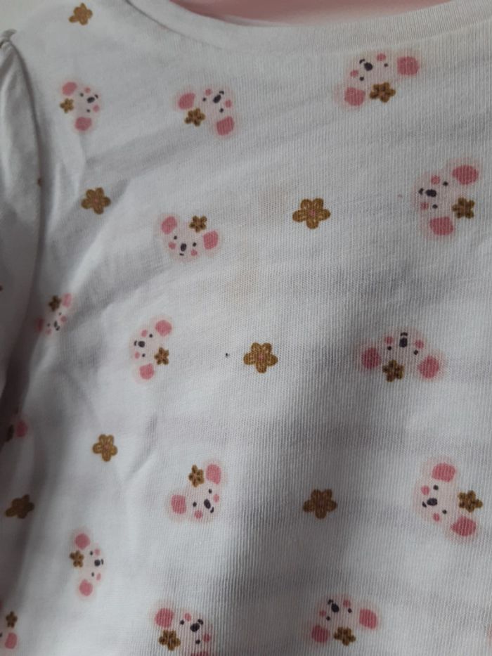 Ensemble Bébé fille 18 mois DPAM salopette velours et pull - photo numéro 14