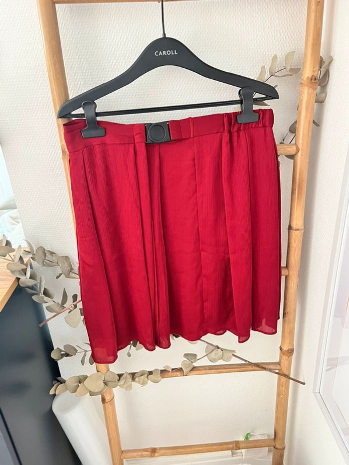 Jupe rouge carmin 40 - photo numéro 2
