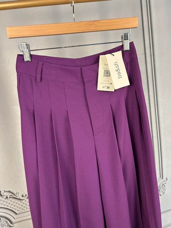 Pantalon large Violet Ba&sh 36 / S neuf - photo numéro 2