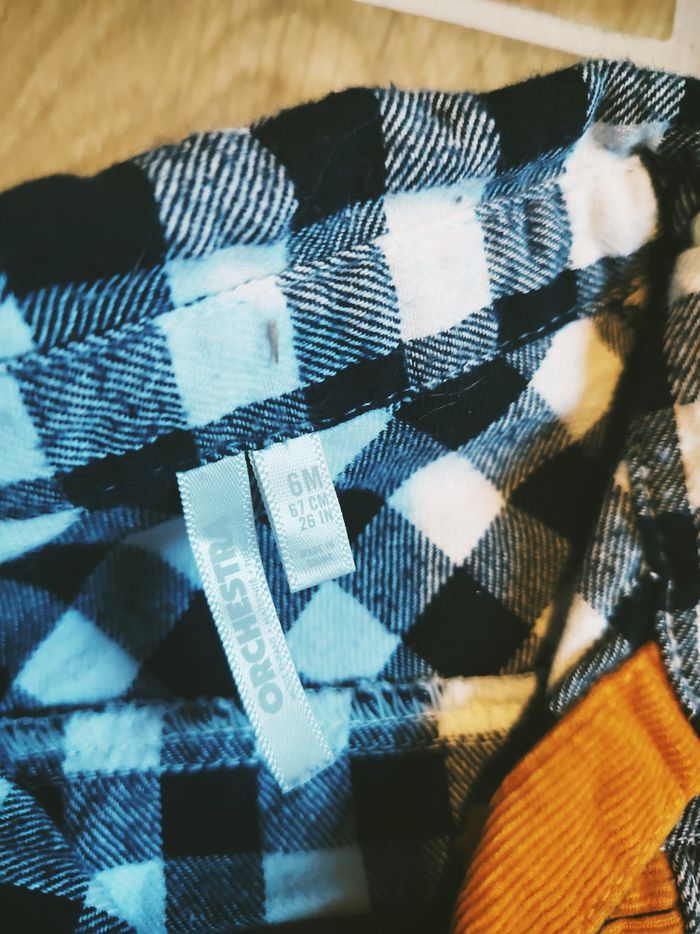 🧒🏻Tape à l'oeil /Orchestra - Ensemble Pantalon velours côtelé et chemise à carreaux - Taille 6 moi - photo numéro 7
