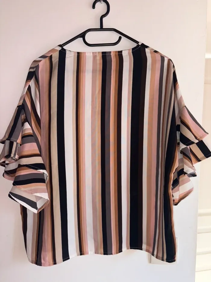 Blouse manche courte cache cache - photo numéro 3