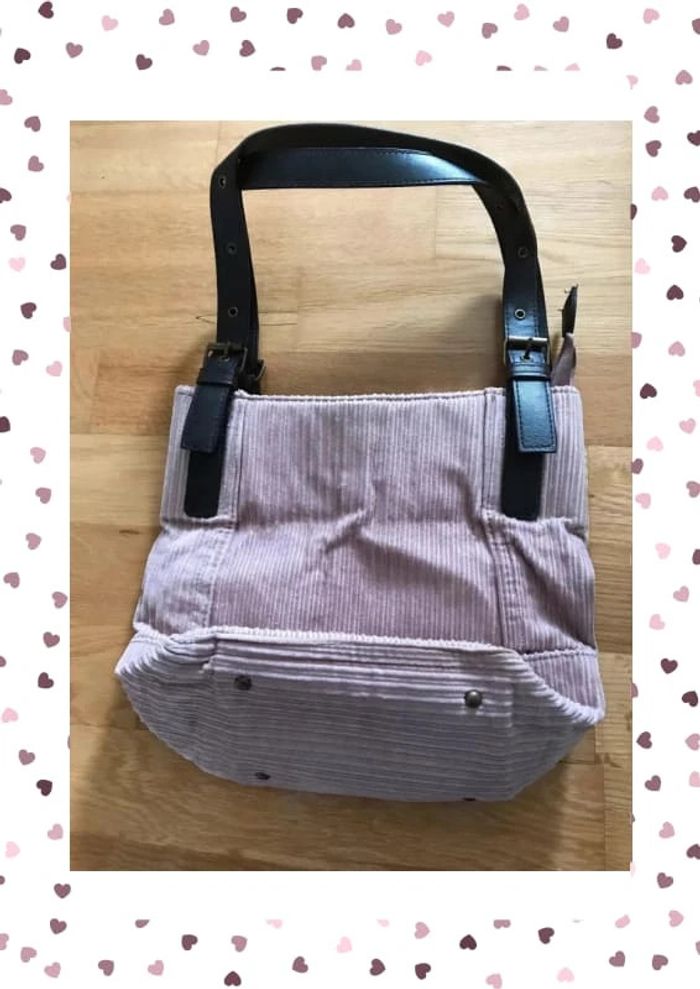 Sac en velours rose clair - photo numéro 3