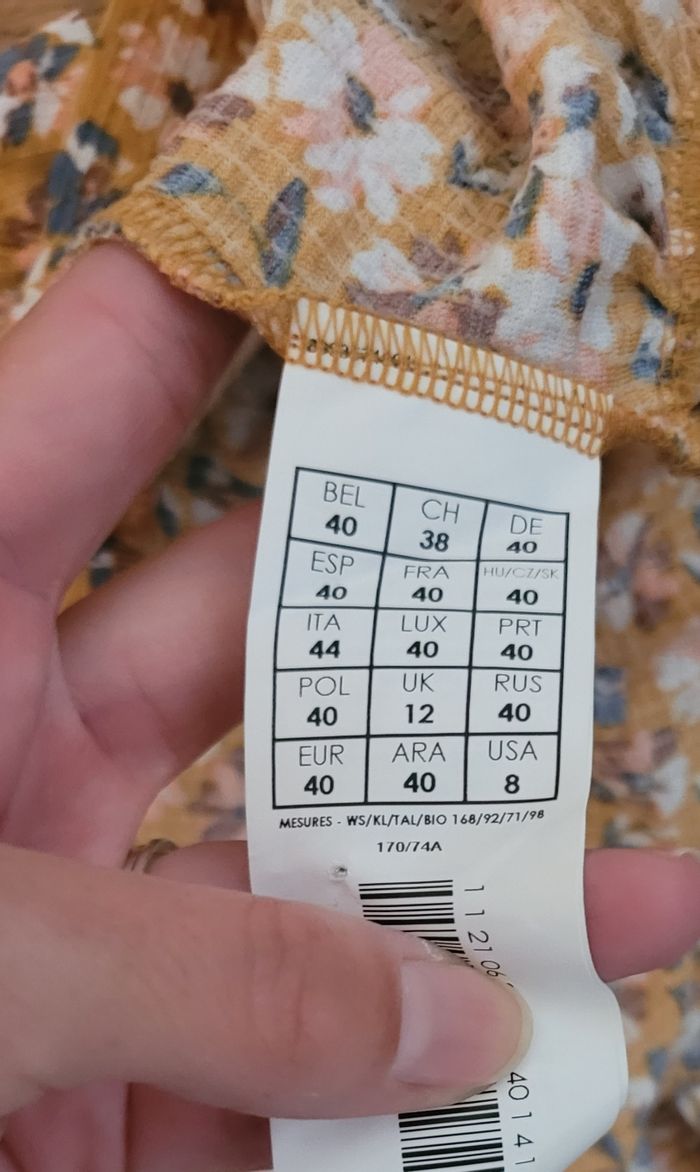 Jupe motif fleurs T 40 Promod - photo numéro 6