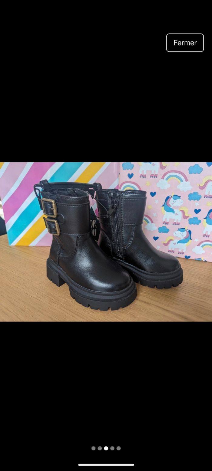 Bottines noires 21 Kiabi - photo numéro 3