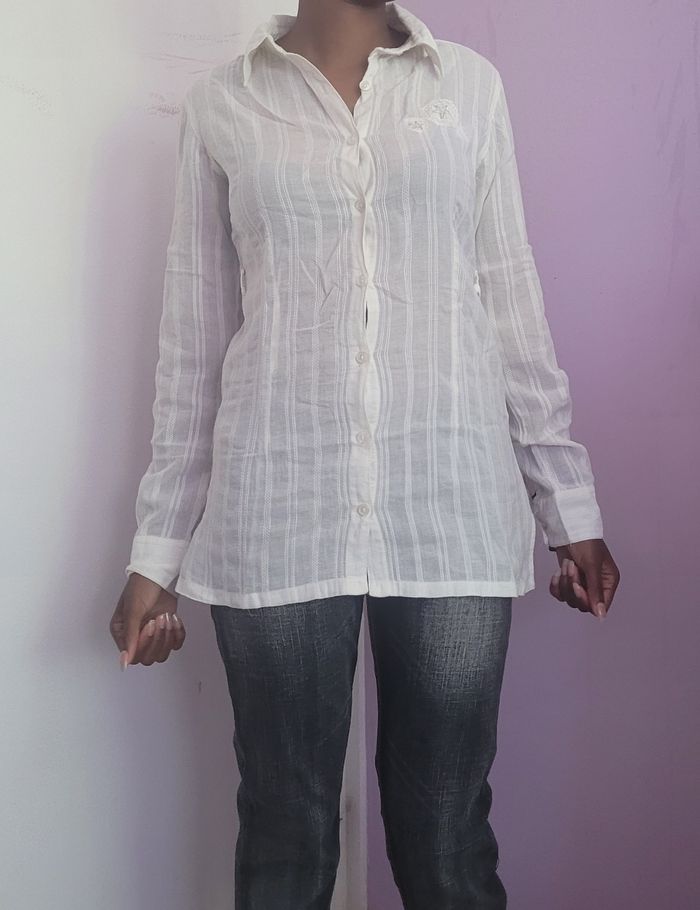 Tunique crème clair en 100% coton
