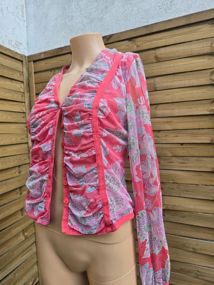 Cardigan top mesh 🍒vintage Irène van ryb🍒taille 38/40 - photo numéro 5