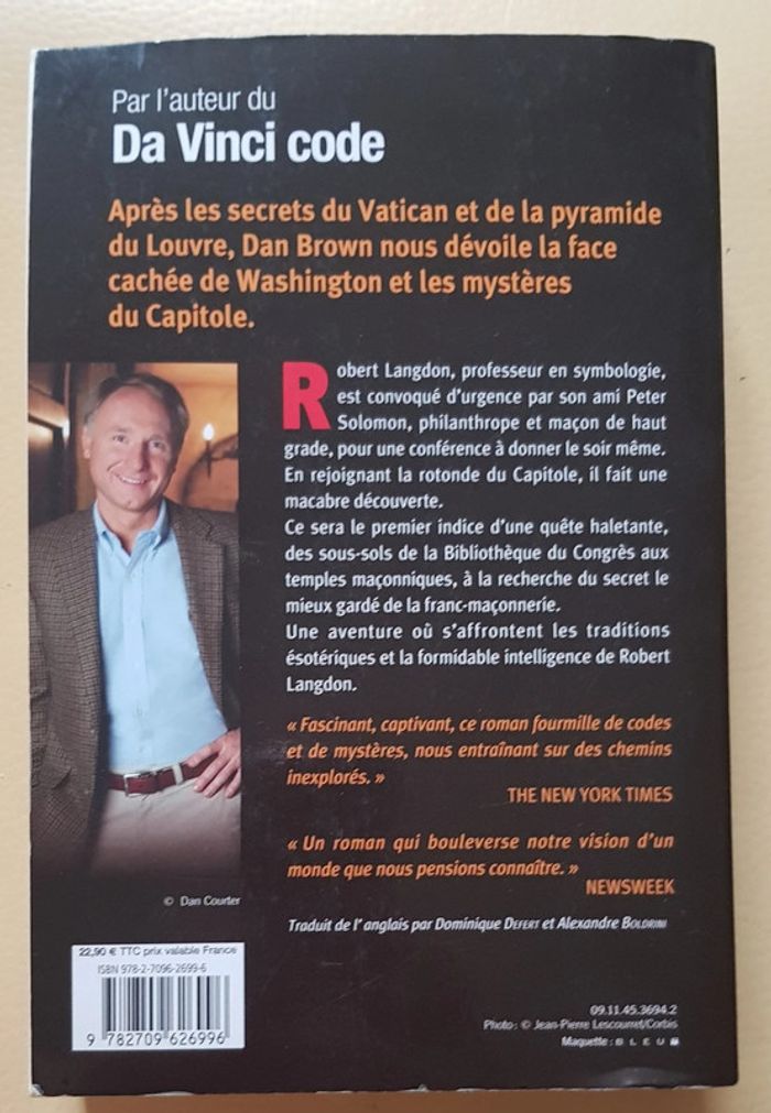 Lot 2 livres de Dan Brown - Da Vinci Code - photo numéro 5