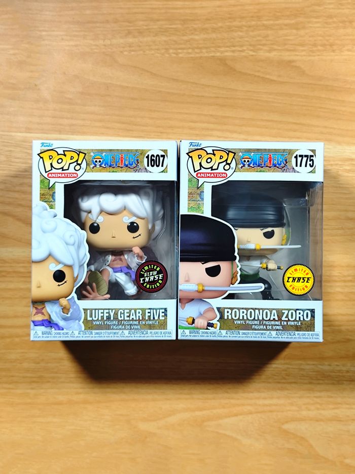 Funko Pop! Animation Lot 2 CHASE - Luffy Gear 5 & Zoro (One Piece)