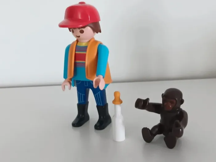Soigneur avec singe playmobil - photo numéro 2