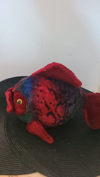 peluche poisson anima multicolore doudou poisson des iles 34 cm