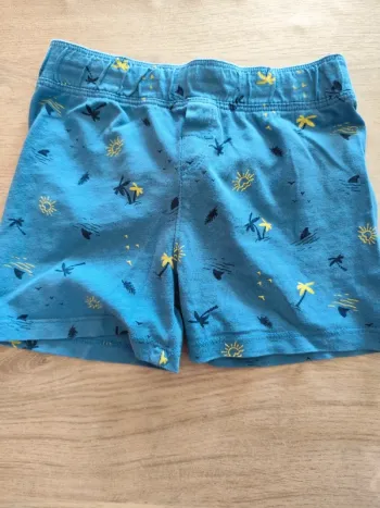 Short léger bleu 4 ans