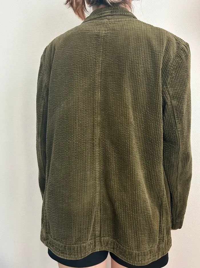 Blazer oversize 100% coton vintage - photo numéro 6