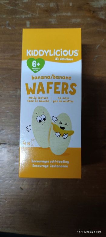 Kiddylicious wafers banane 