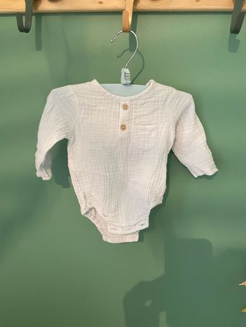 Blouse gaze de coton ciel Zara