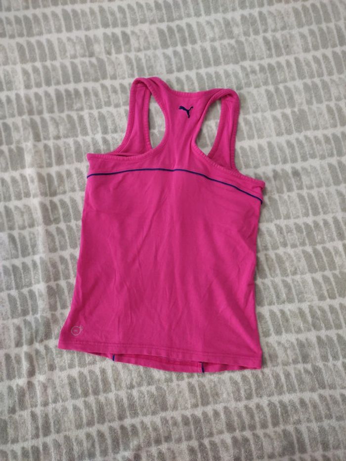 Débardeur rose dos nageur brassière intégrée Puma taille 38 - photo numéro 4