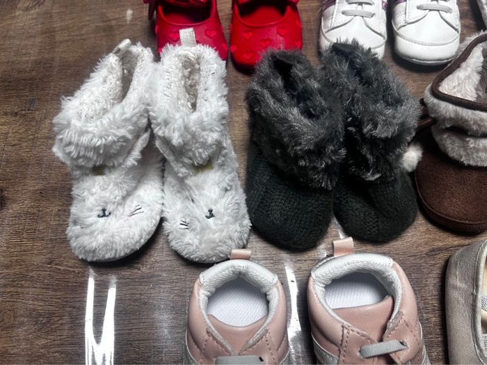 Lot paire chaussure bébé semelles molles - photo numéro 3