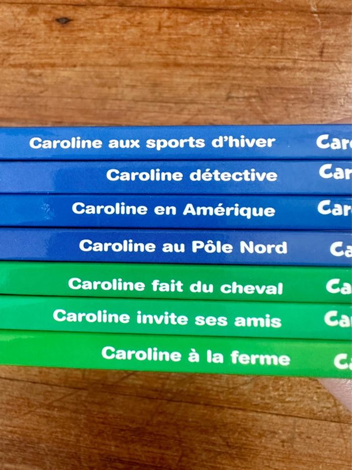 Lot de 7 livres Caroline Pierre Probst Amerique bleu vert je lis tout seul album bd Hachette - photo numéro 2