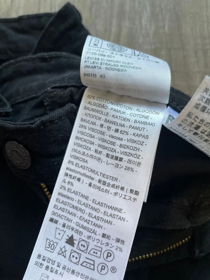 Jean levi’s 714 straight taille 28 noir - photo numéro 5