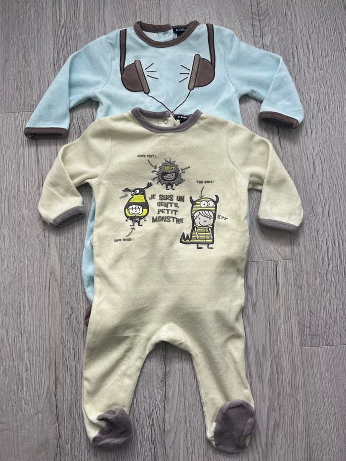 Lot de 5 pyjamas bébé – 6 mois – Okaïdi, Kiabi, Vertbaudet - photo numéro 2