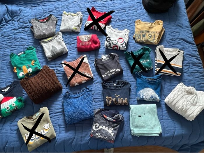 👕 Lot de pulls et sweats garçon 24 mois 👕