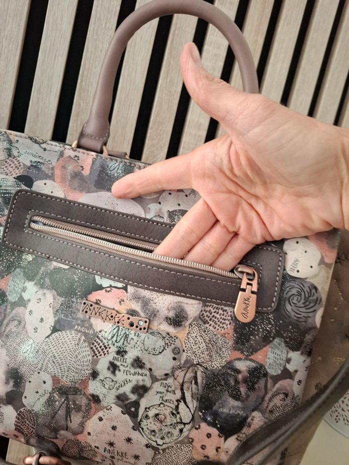 Sac à main et bandoulière Anekke marron theme espace lune spacial - photo numéro 12