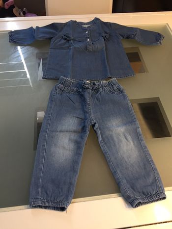 Ensemble fille 12 mois