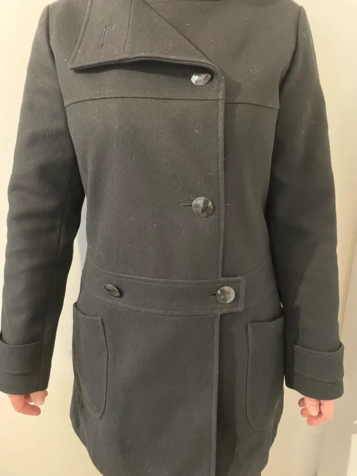 Manteau noir Morgan femme