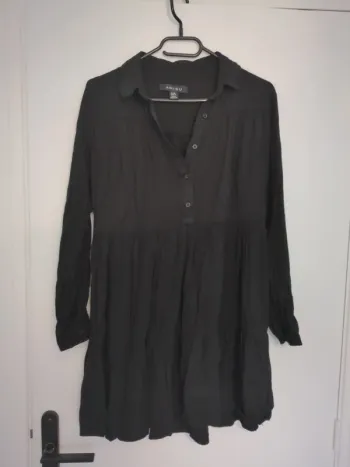 Robe courte fluide noir taille S