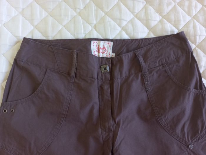 Pantacourt marron - Femme Taille 40 - "La mode est à vous" - photo numéro 4