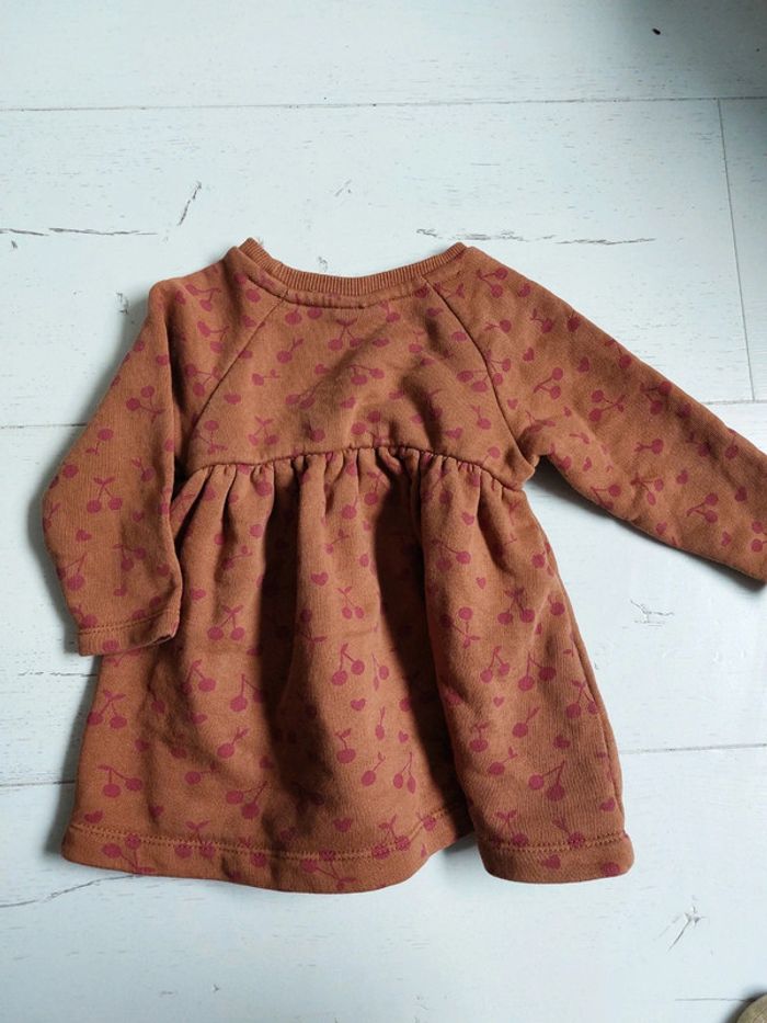 Robe sweat imprimée cerise Zara Taille 9-12 mois - photo numéro 4