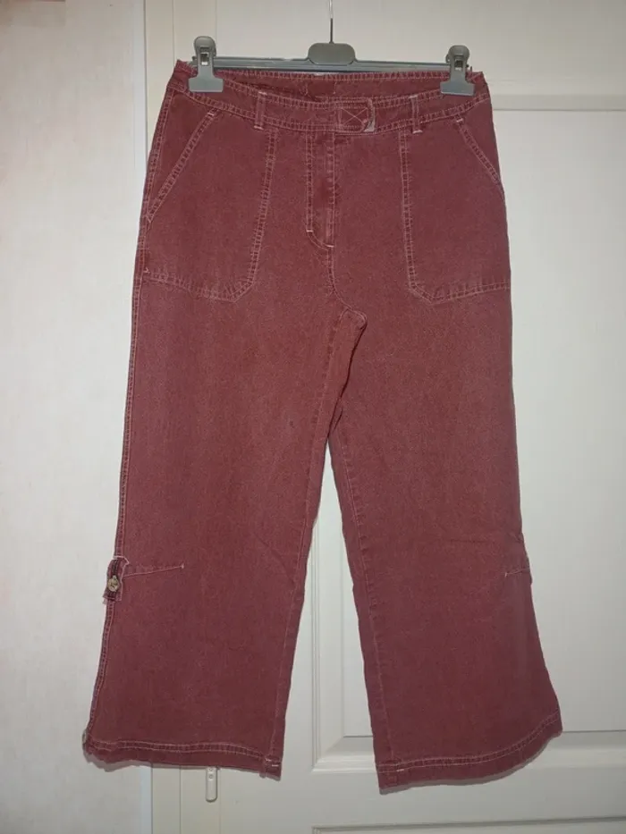Pantalon jambes larges sans marque