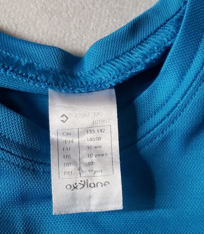 T-shirt bleu taille 10 ans - photo numéro 4