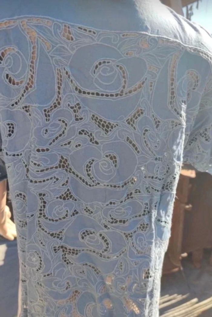 Chemise ajourée de dentelle anglaise - photo numéro 17