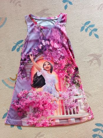 Robe violette fleurs encanto isabella 3/4 ans