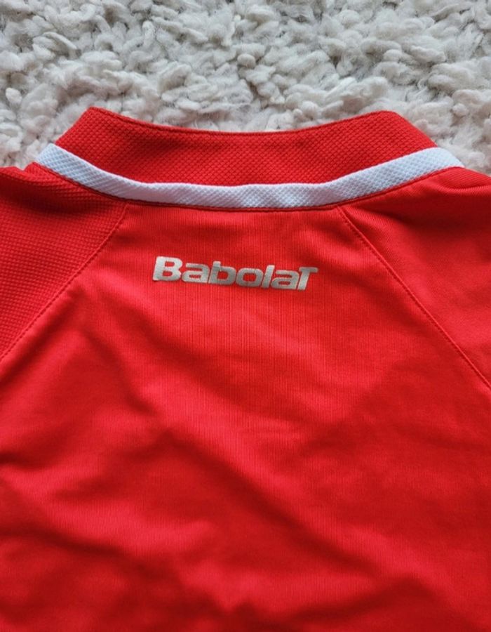 T-shirt rouge manches courtes Babolat Taille S - photo numéro 6