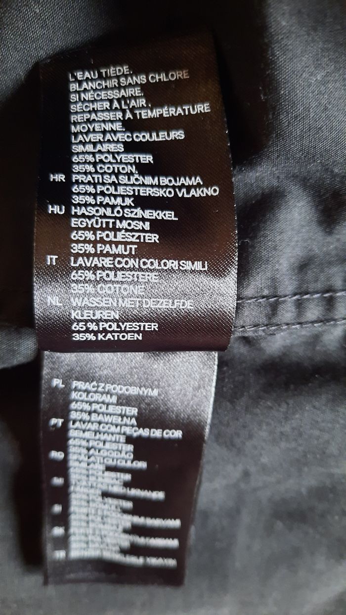 Chemise noire, homme, H&M, taille S/36 - photo numéro 6