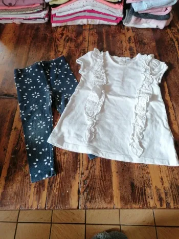 Ensemble legging et tunique 18mois fille