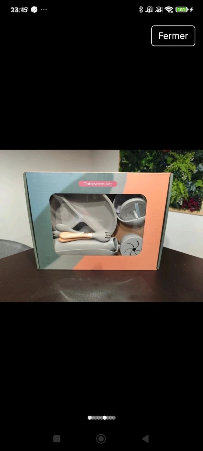 Ensemble repas bebe neuf sous blister - photo numéro 2