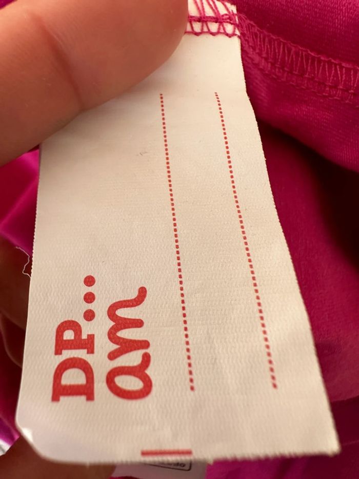 T-shirt rose col roulé en coton manches longues imprimée fille 10 ans comme neuf - photo numéro 10