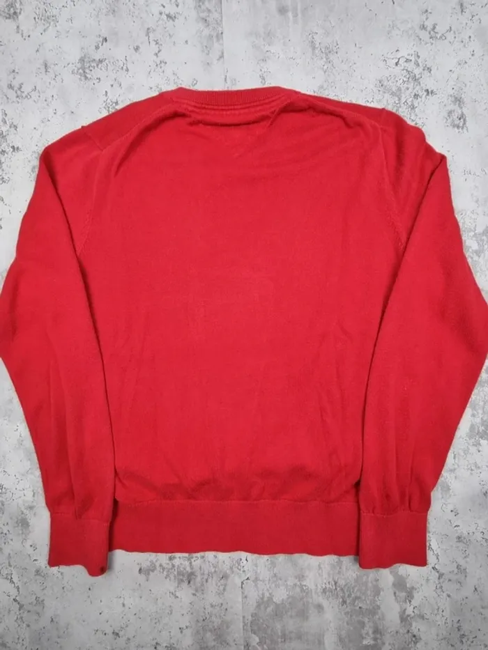 Pull col V Tommy Hilfiger rouge, S Hommes - photo numéro 4