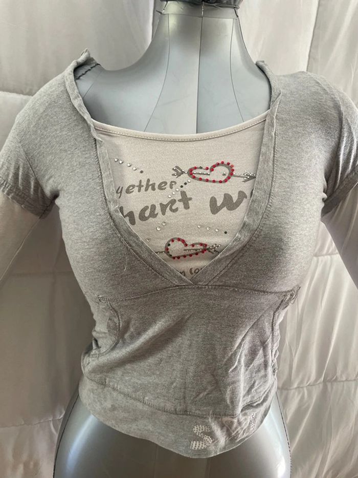 t-shirt Fantasy gris taille L - photo numéro 2