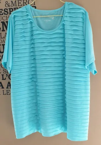 Tee-shirt turquoise xxl