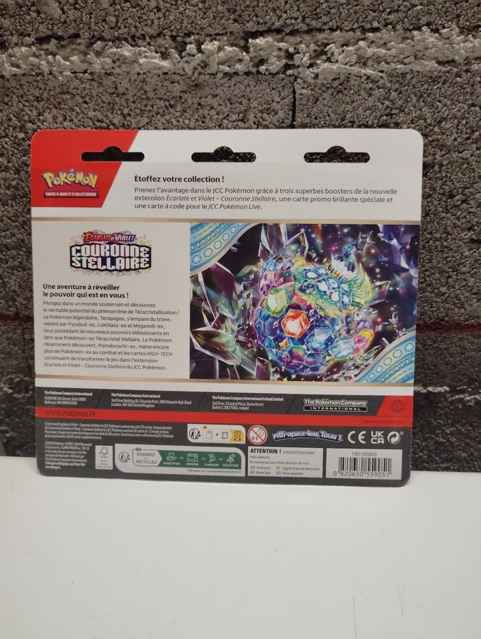 Pokémon Tripack Latias de 3 boosters de couronne stellaire - photo numéro 2